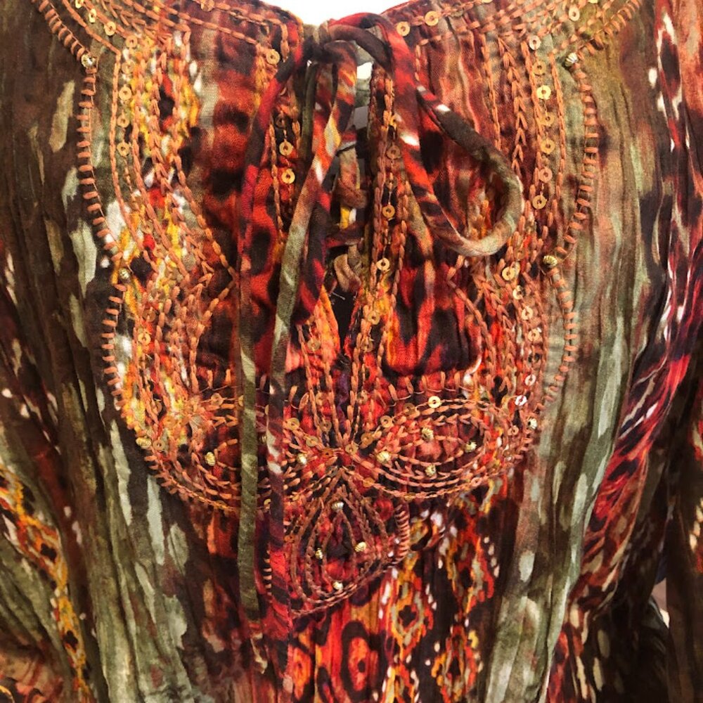 Kim Rogers Bohemian Style Tunic Top - Size 2X - Picture 3 of 14